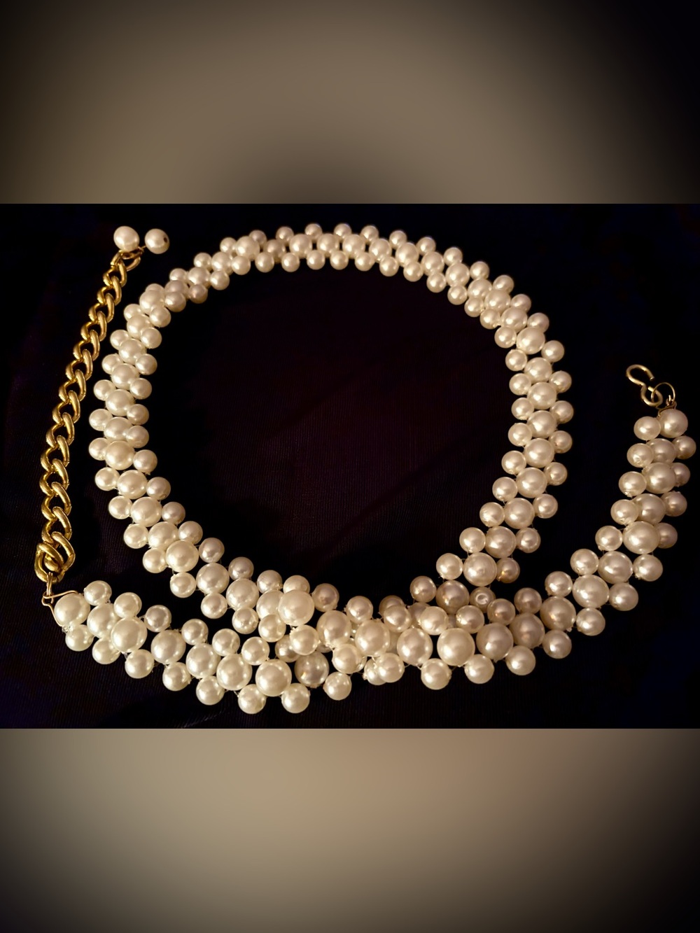 New Classic Ivory Pearl Cluster Belt.